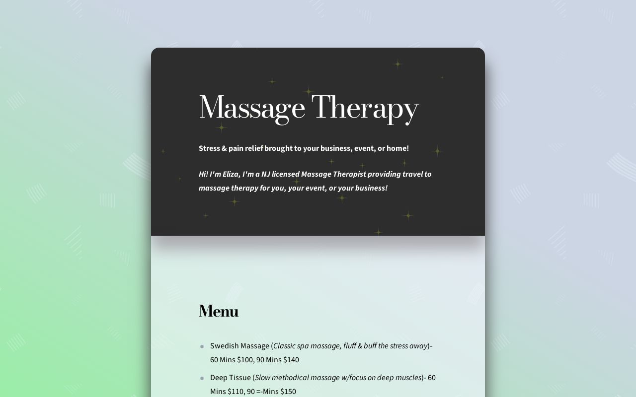 Mobile Massage of New Jersey
